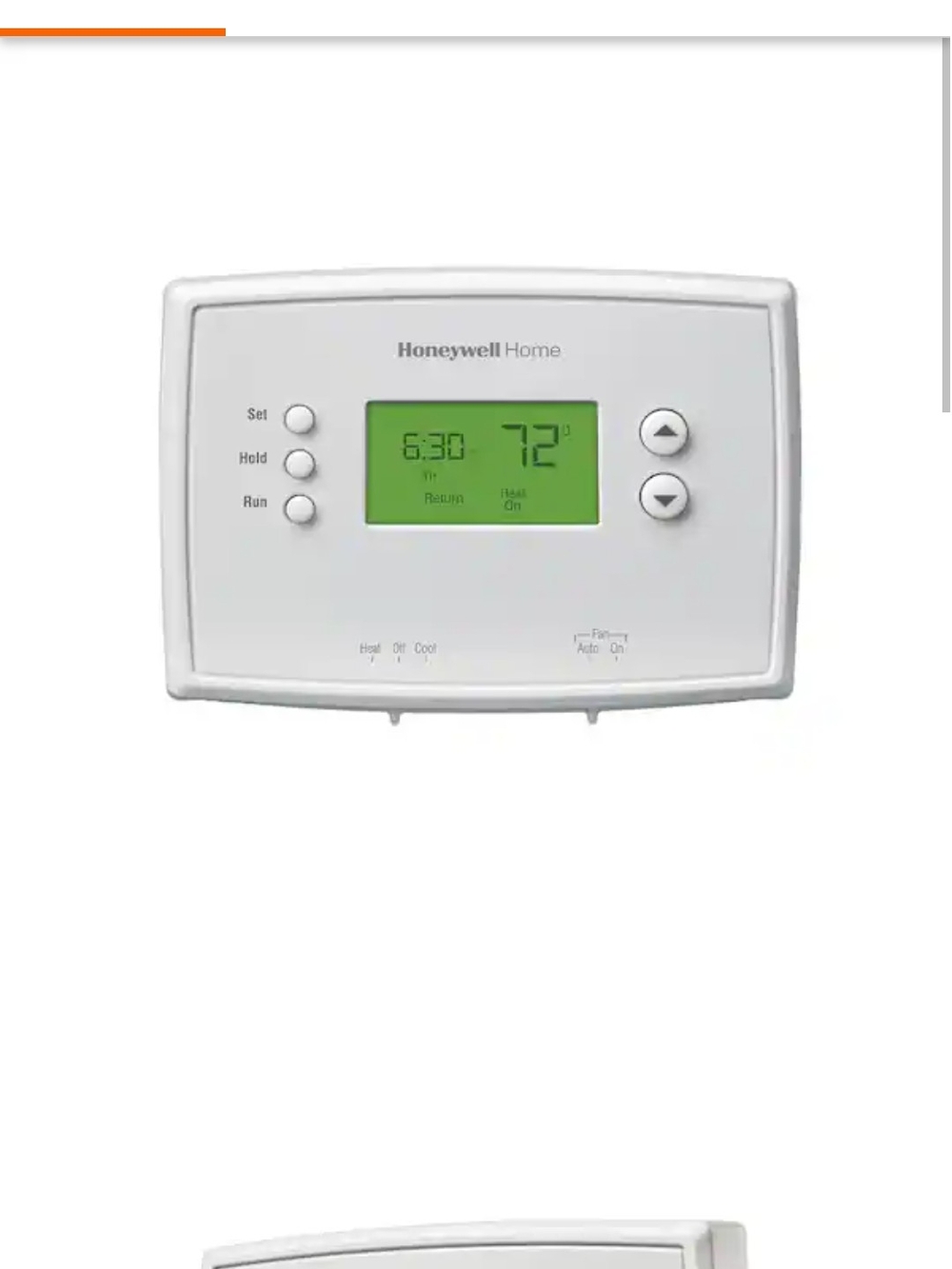 Honeywell Home Digital Thermostat RTH2300B - White with Green Display